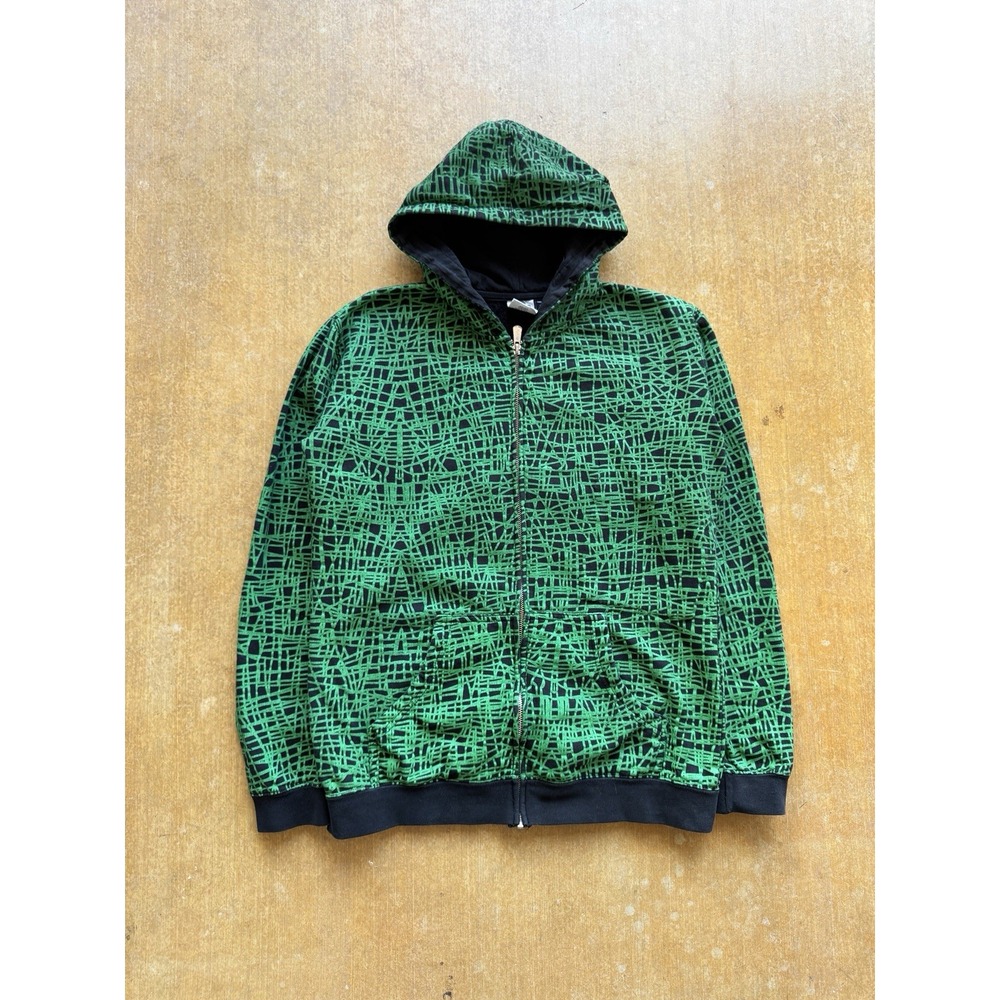 VTG Y2K Famous Stars & Straps AOP 3D Skater Zip Up Hoodie Jacket Womens L